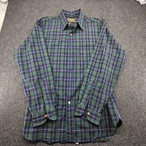 VTG Pendleton Shirt Mens Large Plaid Sir Pendleton Virgin Wool Western USA Made